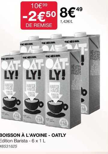 boisson à l'avoine - oatly