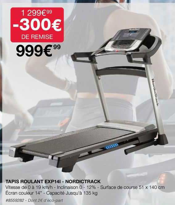 tapis roulant exp14i - nordictrack