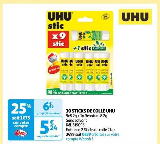 10 Sticks De Colle Uhu