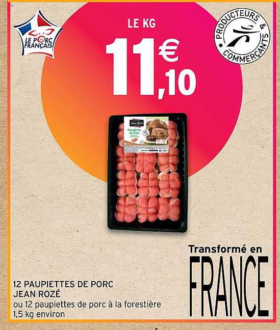 12 paupiettes de porc jean rozé