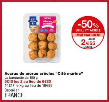 accras de morue créoles "cité marine"