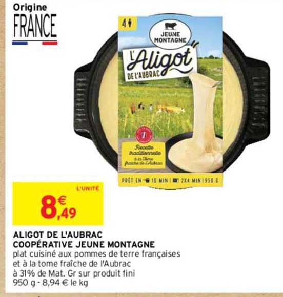 aligot de l'aubrac coopérative jeune montagne