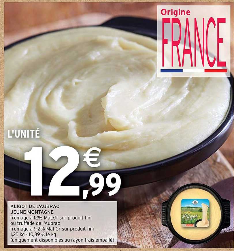 aligot de l'aubrac jeune montagne