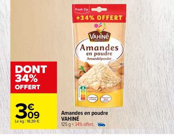 Amandes En Poudre Vahiné