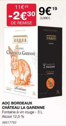 Aoc Bordeaux Château La Garenne
