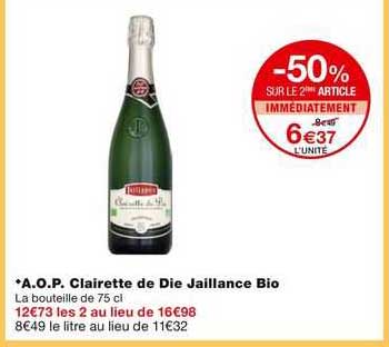 aop clairette de die jaillance bio