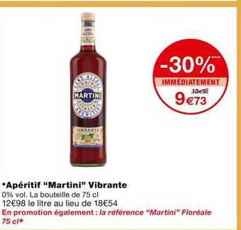 apéritif "martini" vibrante