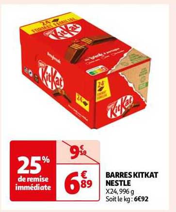 Barres Kitkat Nestlé
