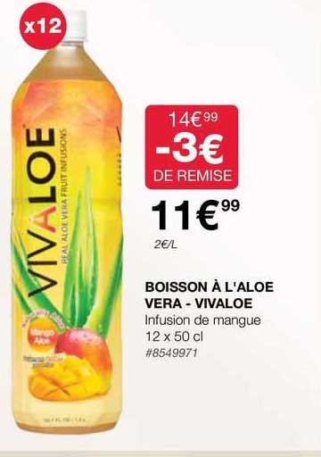 boisson à l'aloe vera - vivaloe