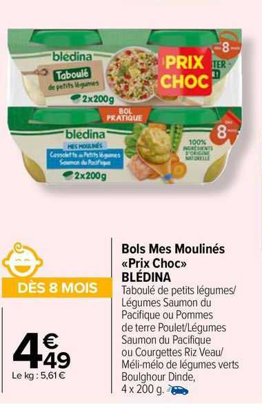 bols mes moulinés «prix choc» blédina