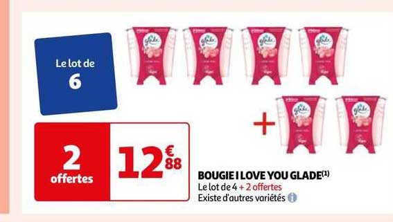 bougie i love you glade