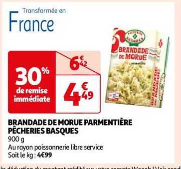 brandade de morue parmentière pêcheries basques