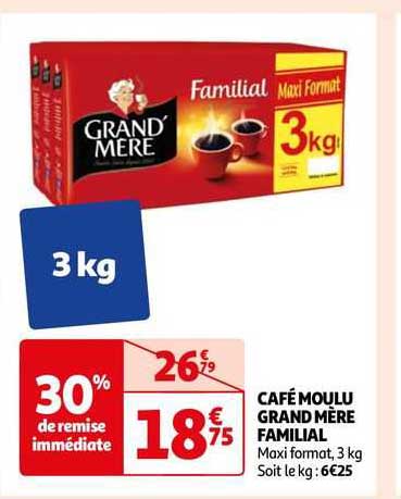 café moulu grand mère familial