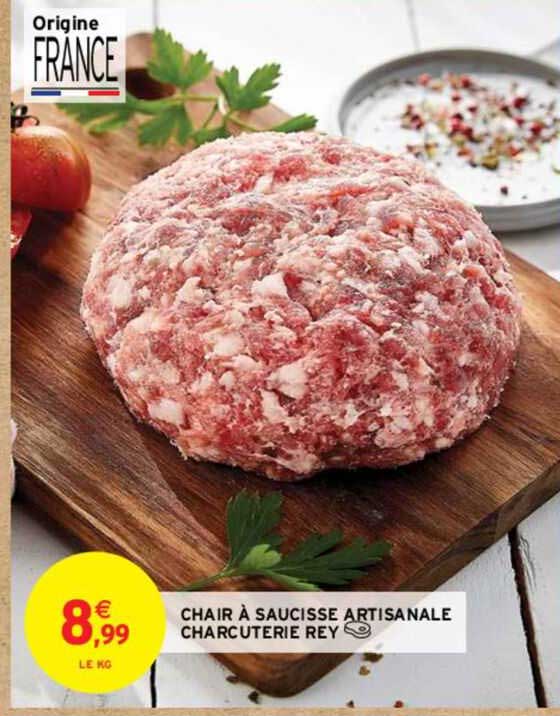 chair à saucisse artisanale charcuterie rey