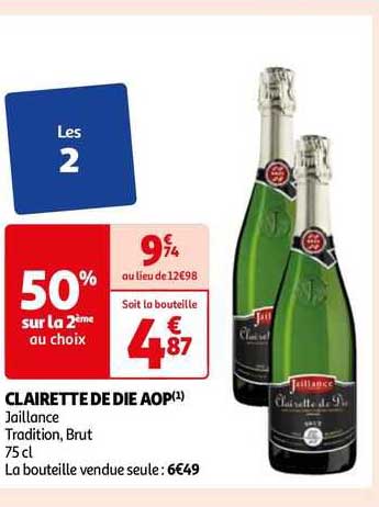 clairette de die aop jaillance tradition, brut