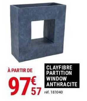 clayfibre partition window anthracite