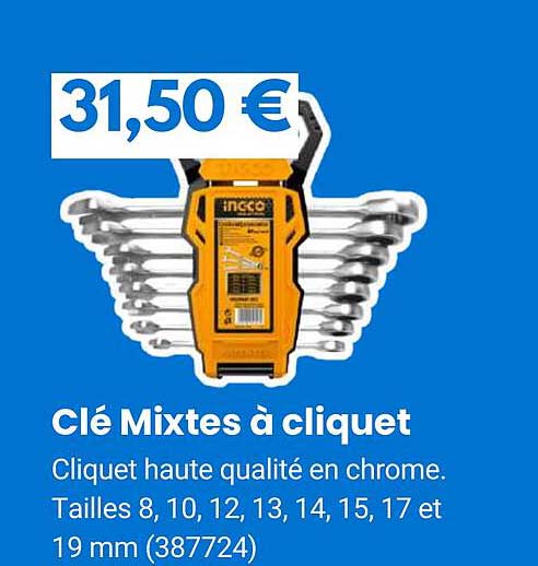 Clé Mixtes à Cliquet