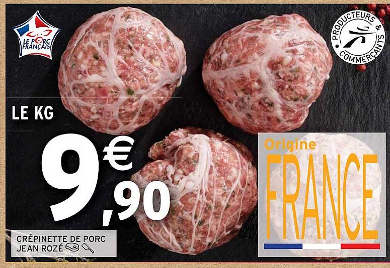 crépinette de porc jean rozé