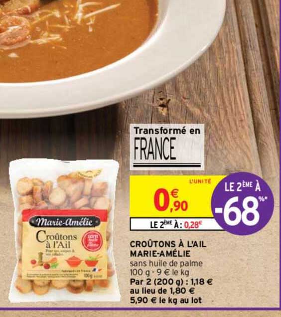 croûtons à l'ail marie-amélie