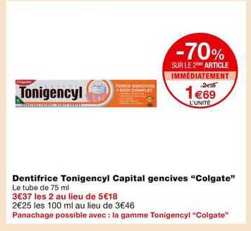 dentifrice tonigencyl capital gencives "colgate"