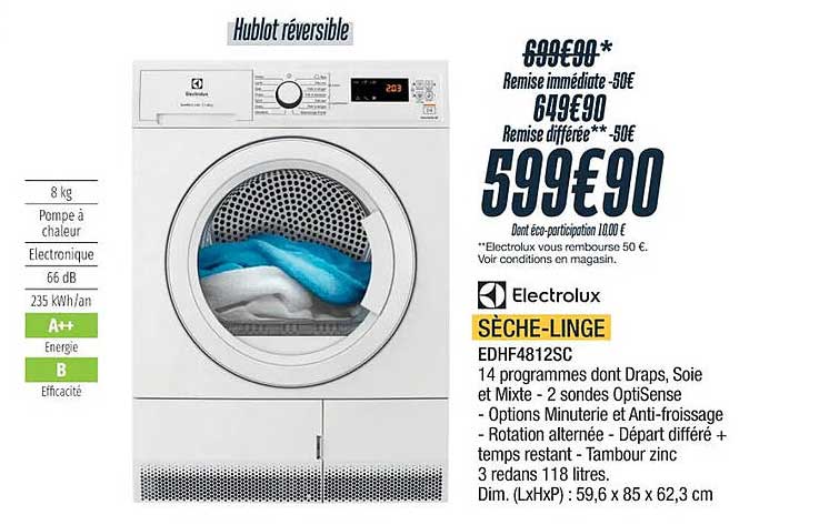 electrolux sèche-linge