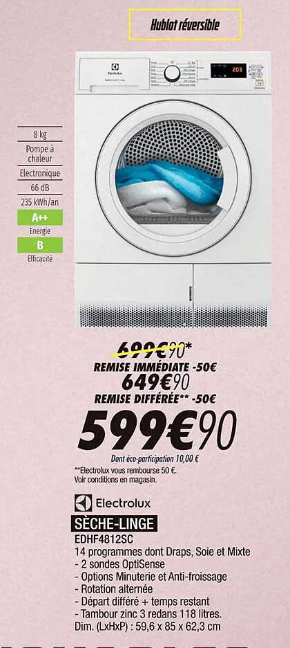 electrolux sèche-linge
