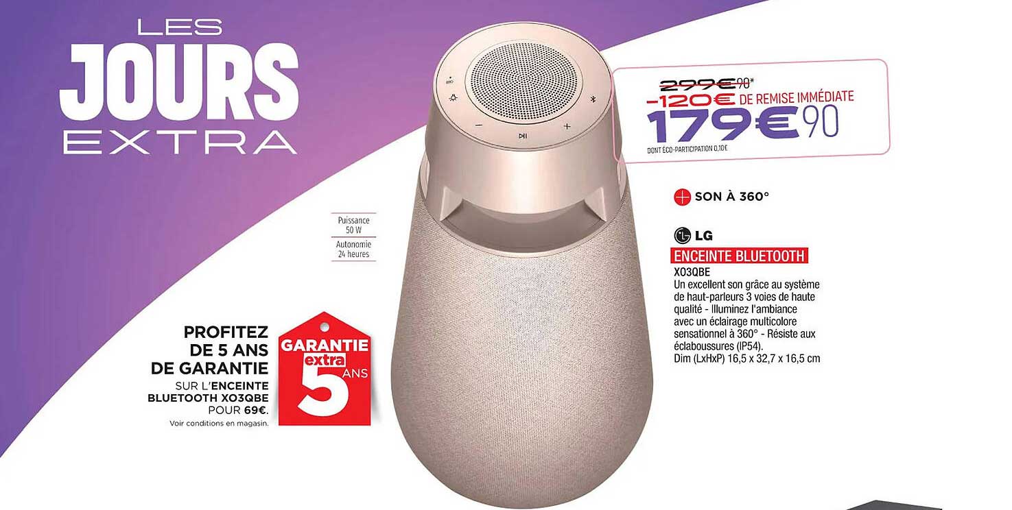 Enceinte Bluetooth Lg