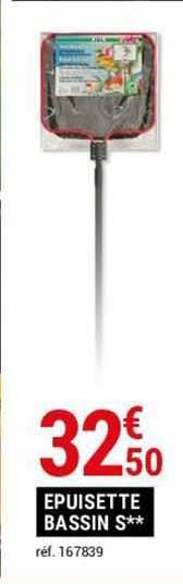 épuisette bassin s