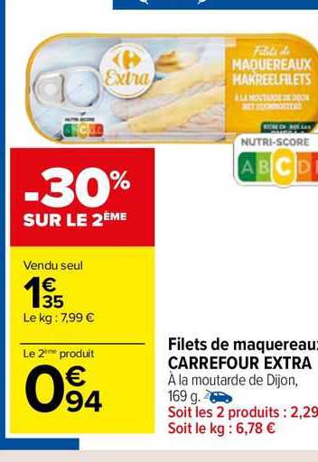 Filets De Maquereaux Carrefour Extra
