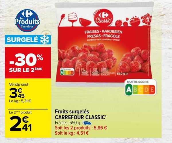 Fruits Surgelés Carrefour Classic'