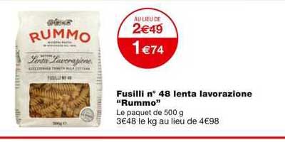 Fusilli N°48 Lenta Lavorazione "rummo"