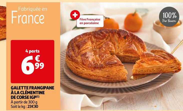 galette frangipane à la clémentine de corse igp