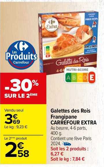 galettes des rois frangipane carrefour extra