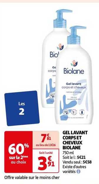 Gel Lavant Corps Et Cheveux Biolane