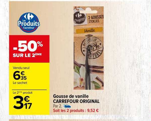gousse de vanille carrefour original