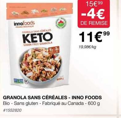 Granola Sans Céréales - Inno Foods