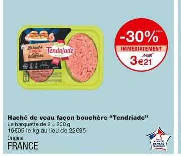 haché de veau façon bouchère tendriade