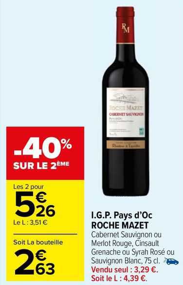 i.g.p. pays d'oc roche mazet