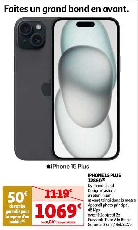 Iphone 15 Plus 128go