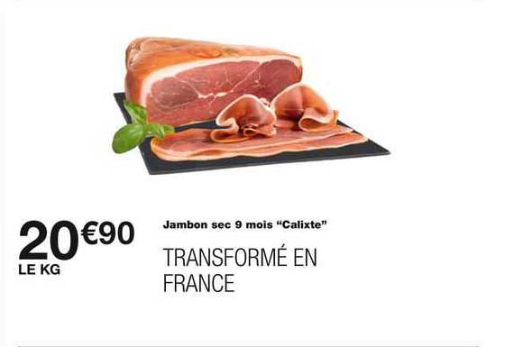 Jambon Sec 9 Mois "calixte"