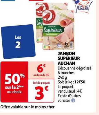 Jambon Supérieur Auchan