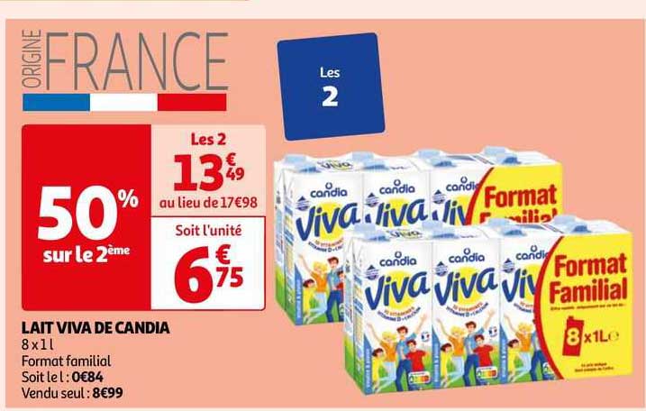 Lait Viva De Candia