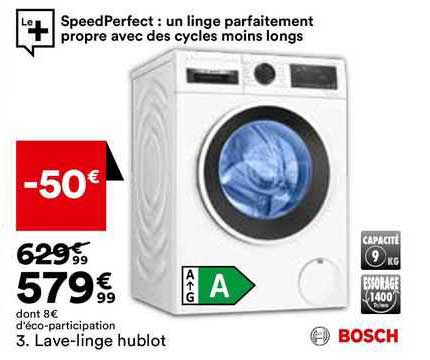 lave-linge hublot bosch