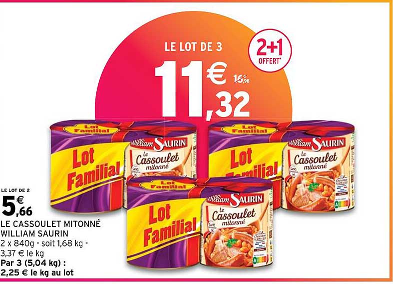 le cassoulet mitonné william saurin