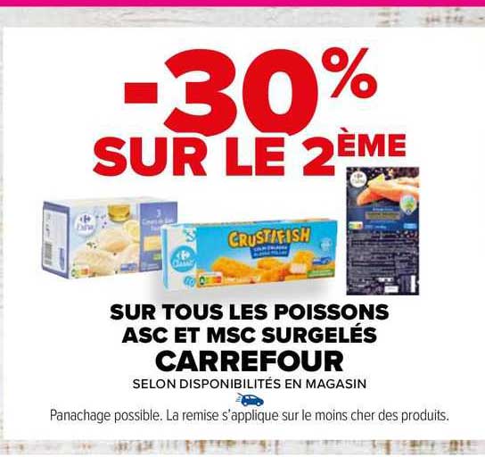 Les Poissons Asc Et Msc Surgelés Carrefour
