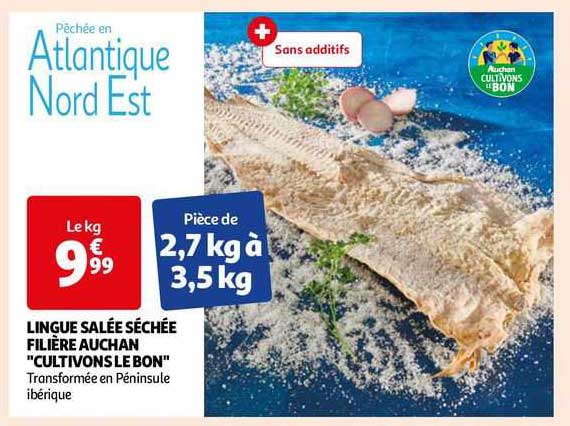 lingue salée séchée filière auchan "cultivons le bon"