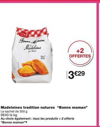 madeleines tradition natures bonne maman