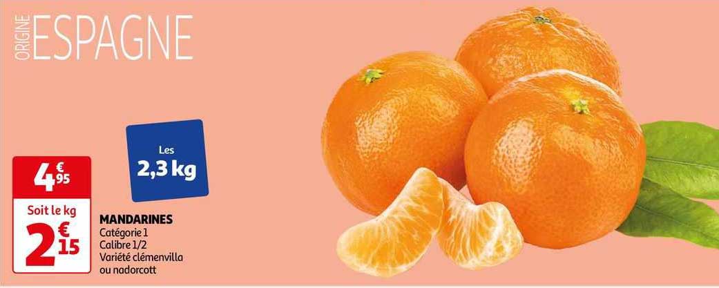 Mandarines Clémenvilla Ou Nadorcott