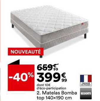 matelas bomba top 140 x 190 cm