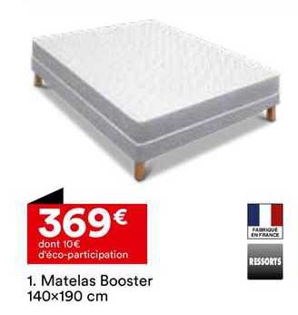 Matelas Booster 140 X 190 Cm